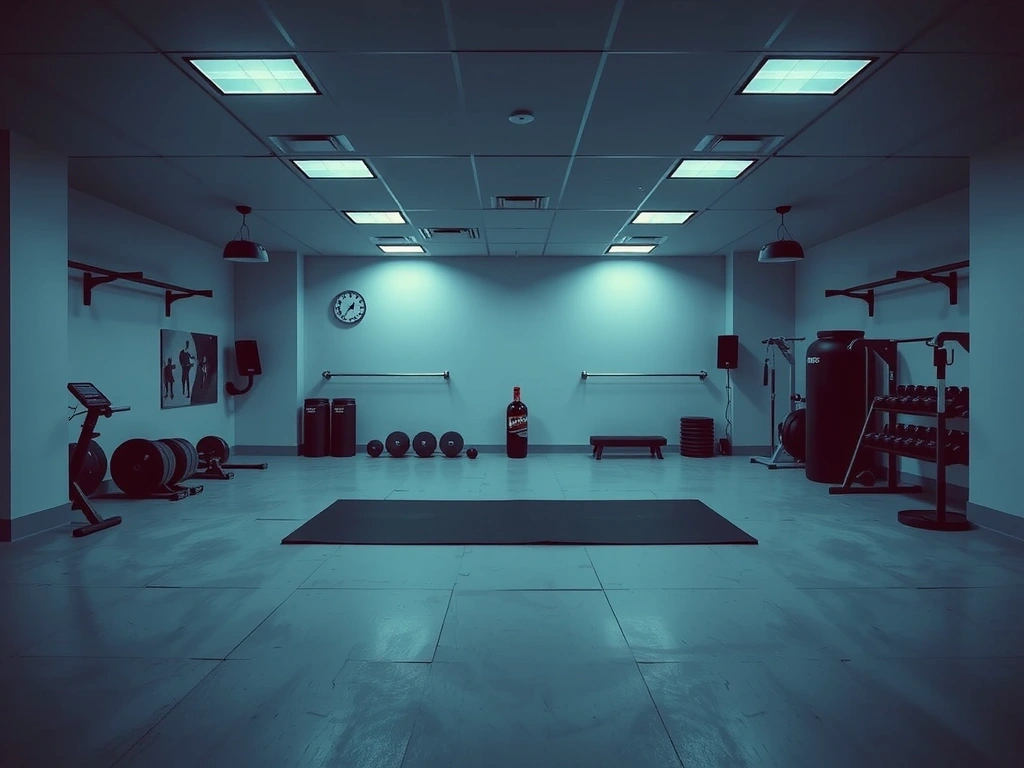 Geordnete Trainingshalle